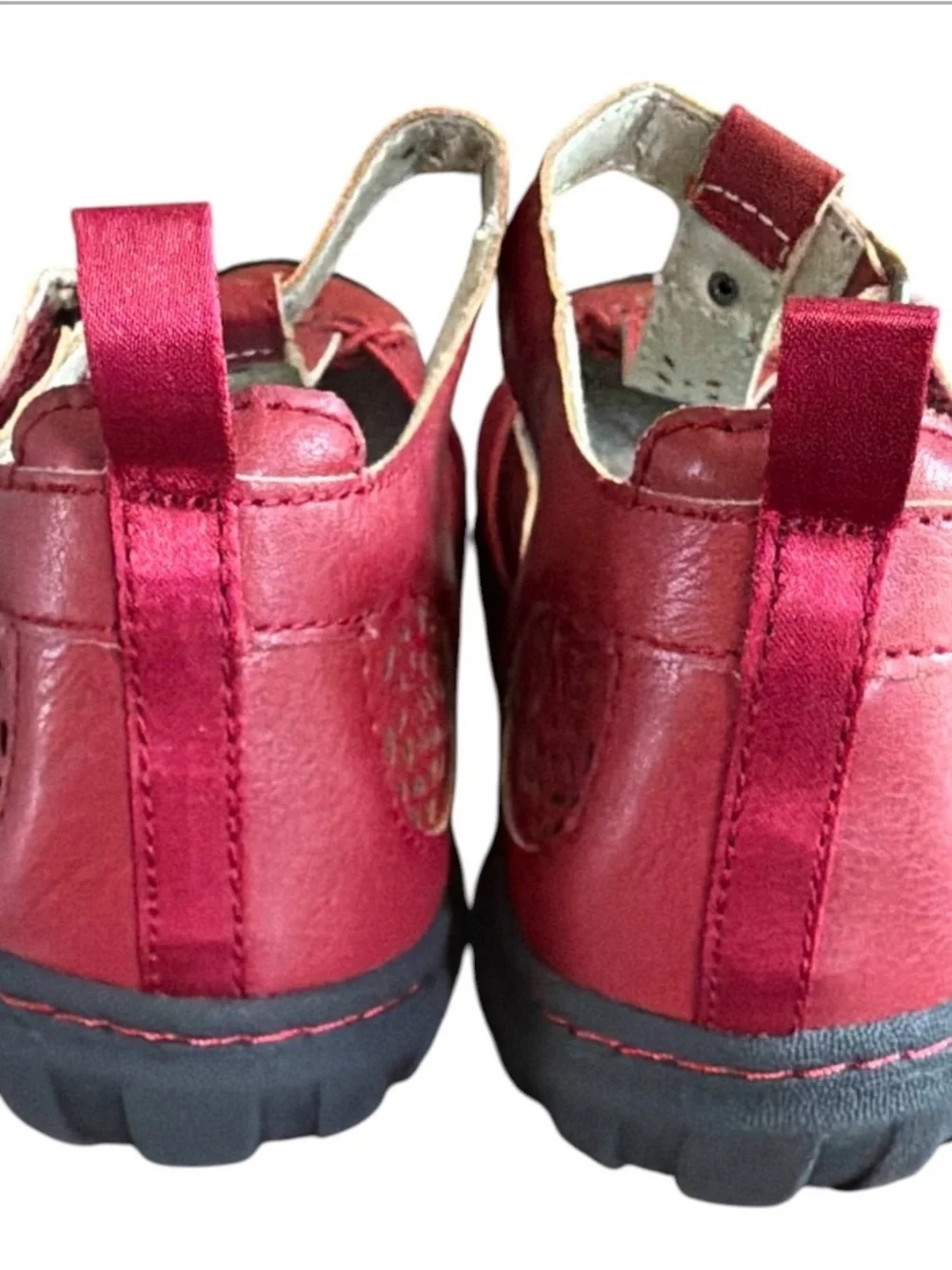 JBU by Jambu Sahara Mary Jane Flats - Size 6.5 - Red - Memory Foam, Adjustable